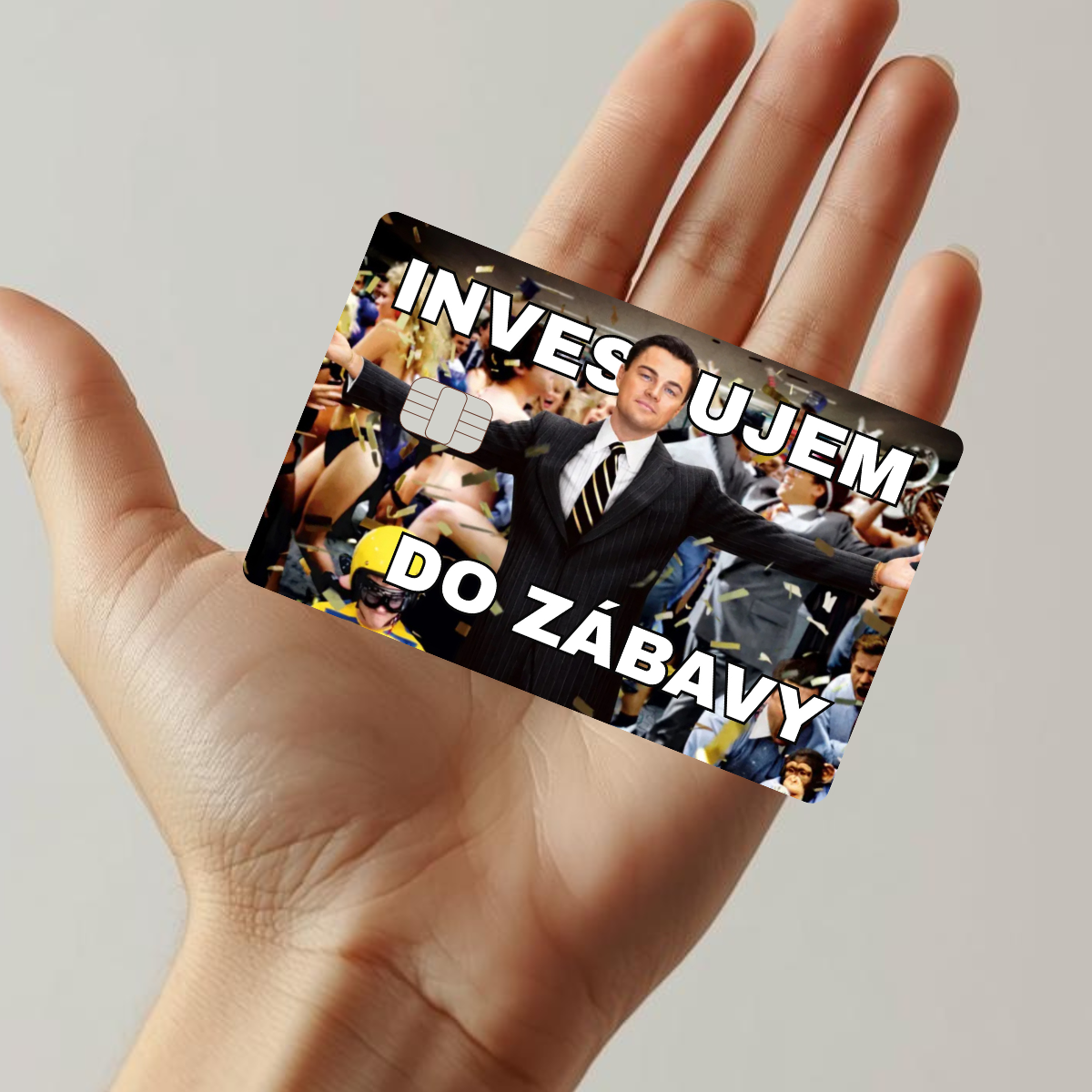 SkinIt nálepka na kartu - Investujem do zábavy